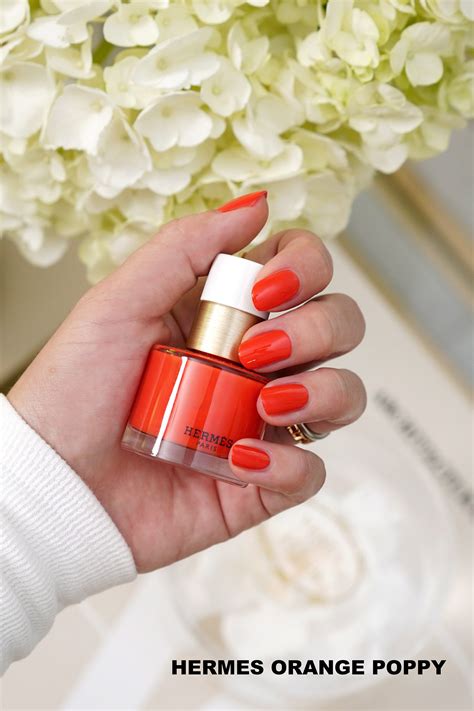 hermes nail polish orange poppy.